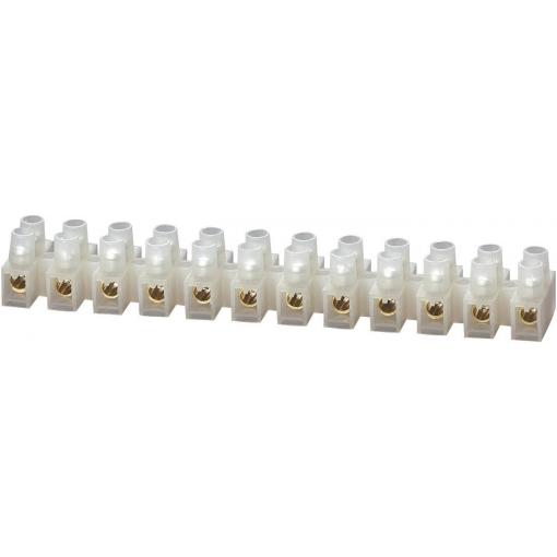 TRU COMPONENTS svítidlové svorky Pro kabel o rozměru: 0.75-2.5 mm² Tuhost (příčný řez): 0.75-2.5 mm² Pólů: 12 bílá 1 ks