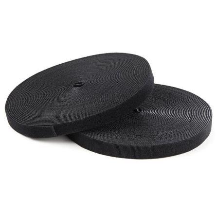 Stahovací páska Suchý zip HKLP100 100 ft 17.78mm Černá Nylon StarTech.com