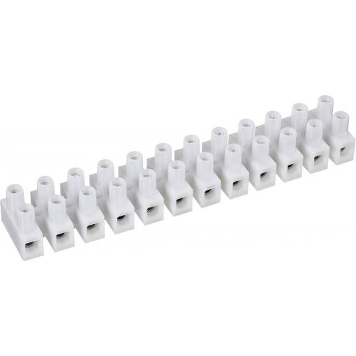 TRU COMPONENTS svítidlové svorky Pro kabel o rozměru: 0.75-2.5 mm² Tuhost (příčný řez): 0.75-2.5 mm² Pólů: 12 bílá 1 ks