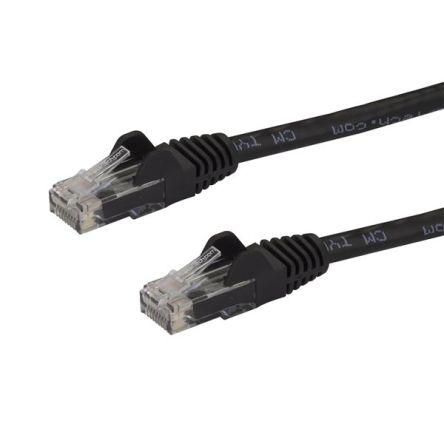 StarTech.com Kat6 Ethernetové kabely, řada: N6PAT, Černá, Polyvinylchlorid 75 ft, typ pláště: Stíněné