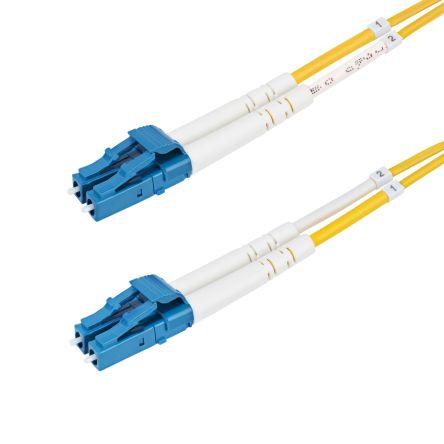 StarTech.com Optický kabel 125 μm 5 m Nízko dýmivý bezhalogenový plášť, Žlutá