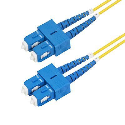 StarTech.com Optický kabel 125 μm 30 m Nízko dýmivý bezhalogenový plášť, Žlutá