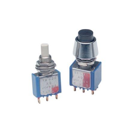 APEM Tlačítkový spínač, řada: 18 Panel zap-zap 6.4 mm 100mA 30 V dc 125 V ac
