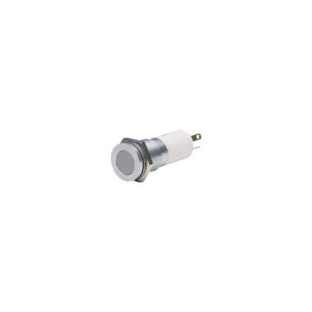 Indikátor pro montáž do panelu, řada: Q8 Žlutá, Červená, Zelená, typ žárovky: LED APEM 24V dc 8 mm, IP67