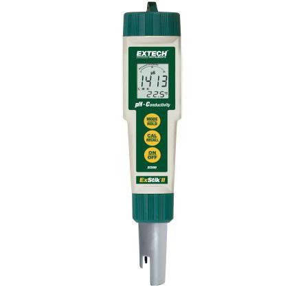 Měřič vodivosti EC500, přesnost: 2 %FS, rozlišení: 0.1 μS/cm Extech 19.99mS/cm, Baterie