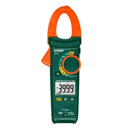 Klešťový měřicí přístroj 600 V ac 600 V dc 400 A 400 A 40 mΩ, úroveň kategorie: CAT III 1000 °C, typ displeje: LCD
