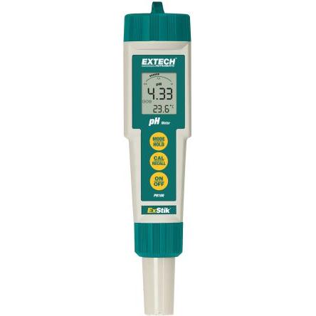 pH metr, číslo modelu: PH100 Extech, přesnost pH: ±0.01 pH, rozlišení pH: 0.01 pH 14 pH, rozsah teploty: 90 °C