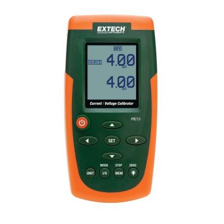 Proudový a napěťový kalibrátor, číslo modelu: PRC15 50 mA 19.99V Extech