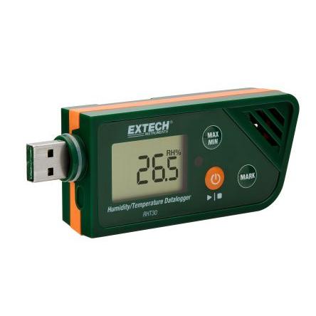 Datový záznamník Vlhkost, číslo modelu: RHT30 Teplota a vlhkost Extech, typ rozhraní: USB