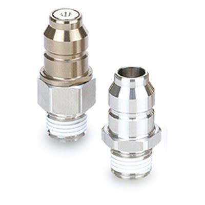 Pneumatická rychlospojka, řada: KKA, Nerezová ocel1/4 in Rc Vnější, přípojka se závitem: RC Zásuvka SMC