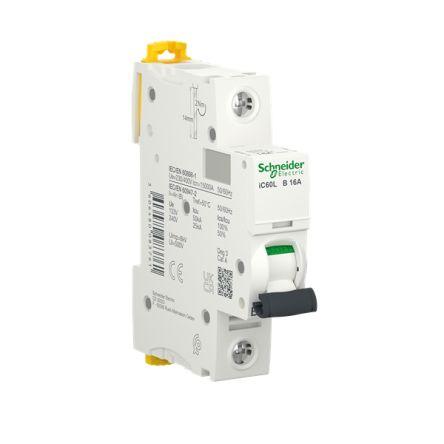 Schneider Electric Miniaturní jistič, rozsah: iC60L 1pólový 16A vypínací výkon 15 kA, charakteristika: Typ B, rozsah: