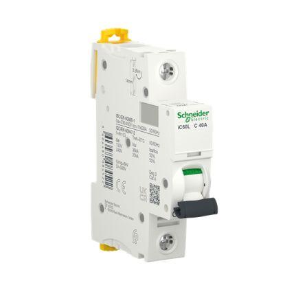 Schneider Electric Miniaturní jistič, rozsah: iC60L 1pólový 40A vypínací výkon 20 kA, charakteristika: Typ C, rozsah:
