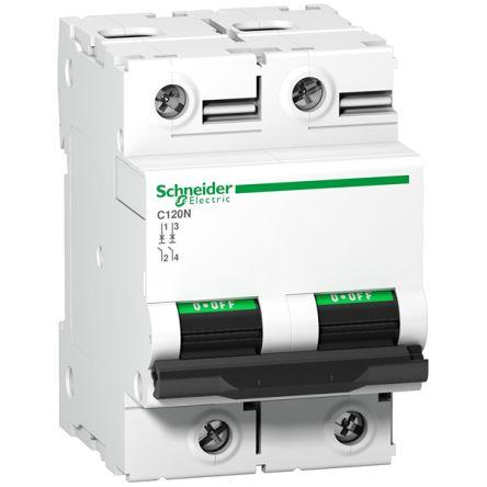 Schneider Electric Jistič, rozsah: Acti9 C120 2pólový 80A vypínací výkon 10 kA, charakteristika: Typ AC, rozsah: C120