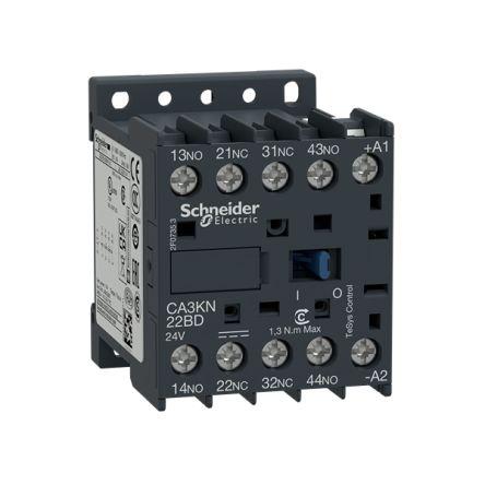 Schneider Electric Relé stykače napětí ve vinutí 12V dc 4pólový 10 A 690V 3 W s 2 NO/2 NC kontakty 12V dc Řídicí obvod,