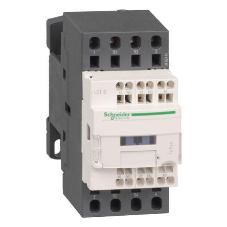 Schneider Electric Stykač, rozsah: LC1D 2 NO/2 NC a hodnotami FLC motoru 25A 25A 7.5 kW 24V dc 4P