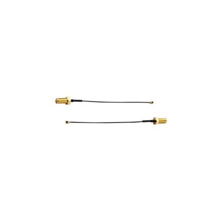 Kabel, řada: CAB, Černá Fluorovaný ethylenpropylen 100 mm 50 Ω Taoglas S koncovkou