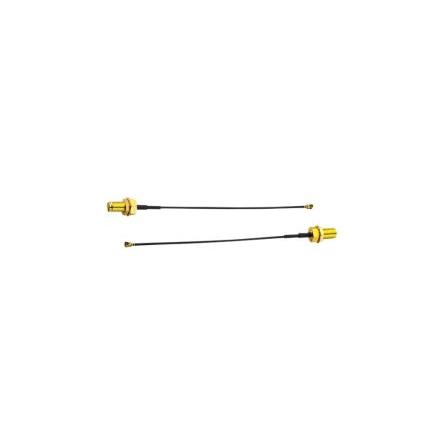 Kabel, řada: CAB, Černá Fluorovaný ethylenpropylen 100 mm 50 Ω Taoglas S koncovkou