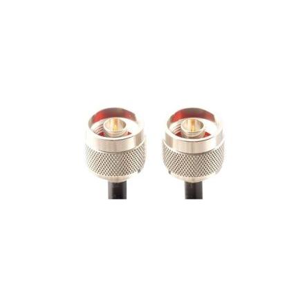 Kabel, řada: CAB, Černá Polyetylen 1 m 50 Ω Taoglas S koncovkou