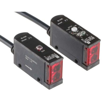 Omron Fotoelektrický snímač, řada: E3S-A LED Blok, výstup: NPN Jednocestný IP67