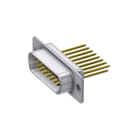 Deltron Connectors Konektor D-Sub, řada: DT, počet kontaktů: 15, orientace těla: Rovný, Kabel Vnější, Standardní, 125V,