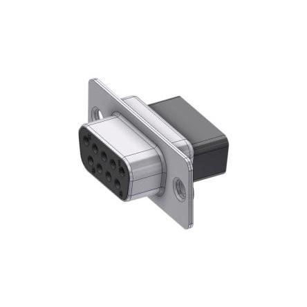 Deltron Connectors Konektor D-Sub, řada: DTS, počet kontaktů: 9, orientace těla: Rovný, Kabel Vnější, Standardní, 125V,
