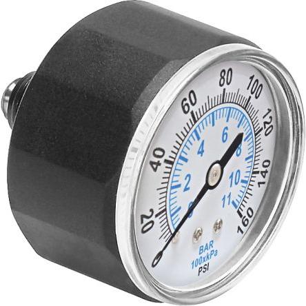 Tlakoměr Instalace v řadě MA-27-160-M5-PSI 27 mm M5 Ocel, 60 °C 11 bar 0 bar Festo