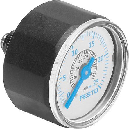 Tlakoměr MA-27-25-R1/8 27 mm R 1/8 Ocel, 60 °C 25 bar 0 bar Festo
