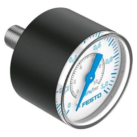 Tlakoměr Instalace v řadě PAGN-40-1M-R18-1.6, přesnost: 2.5 %FS 40 mm R 1/8 Polybutylentereftalát, 70 °C 10 bar 0 bar