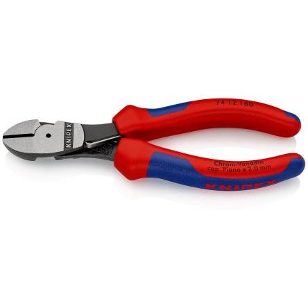 Boční řezačka, celková délka: 160mm, Plastové S kuželkou, Bimetal s 10mm dlouhými čelistmi kapacita řezání 3.4 mm, číslo
