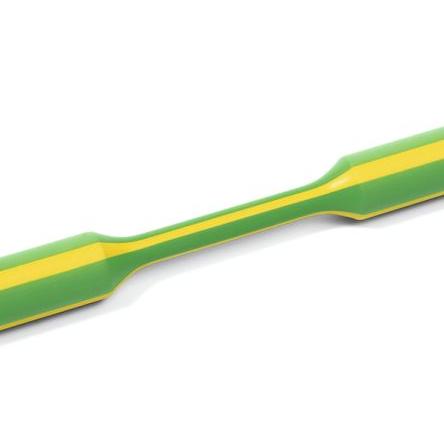 HellermannTyton Teplem smrštitelné bužírky průměr 12 mm Zelená, Žlutá smršťovací poměr 3:1 Zesíťovaný polyolefin 30m,