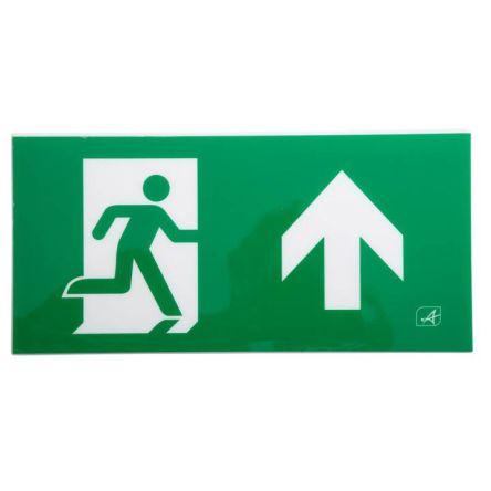 Ansell Lighting Konec znamení, Polykarbonát Emergency Exit Up
