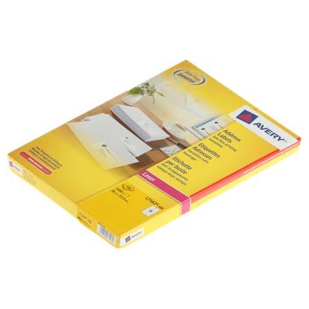 List se štítky L7162-100 Lepicí, množství v balení: 100 V balení, Bílá Adresa Avery Laser
