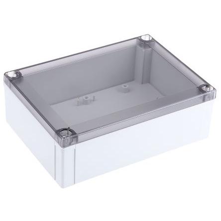 Fibox Pouzdro, řada: MNX IP67, IP66 Nestíněný barva Šedá IK08 barva Kouřová transparentní Polykarbonát 180 mm 60 mm 130