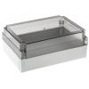 Fibox Pouzdro, řada: MNX IP67, IP66 Nestíněný barva Šedá IK08 barva Kouřová transparentní Polykarbonát 255 mm 100 mm 180