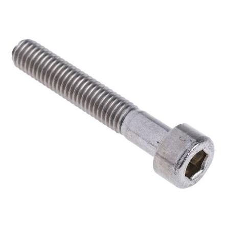 RS PRO Šroub s vnitřním šestihranem, Obyčejný, Nerezová ocel hlavice Vnitřní šestihran, M5, M5, délka: 30 mm