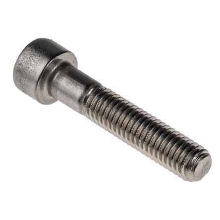 RS PRO Šroub s vnitřním šestihranem, Obyčejný, Nerezová ocel hlavice Vnitřní šestihran, M8, M8, délka: 40 mm