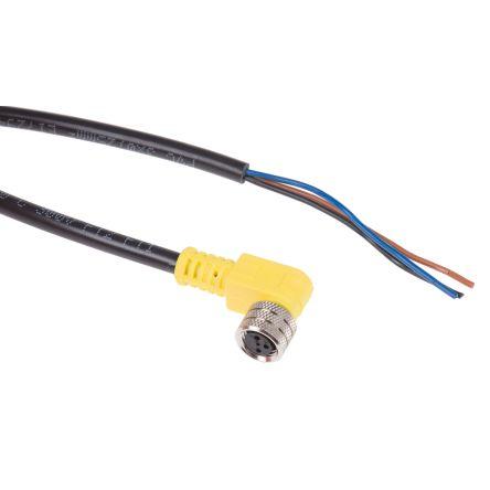 Kabel ovladače snímače, A: Vnitřní, A: Pravoúhlý 3, B: Bez koncovky, 60V 3, IP67, řada: Nano-Change Brad from Molex 2 m