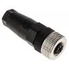 Kulatý konektor, počet kontaktů: 5, Kabel, velikost: M12 Hirschmann, pohlaví kontaktu: Vnitřní, orientace těla: Rovný