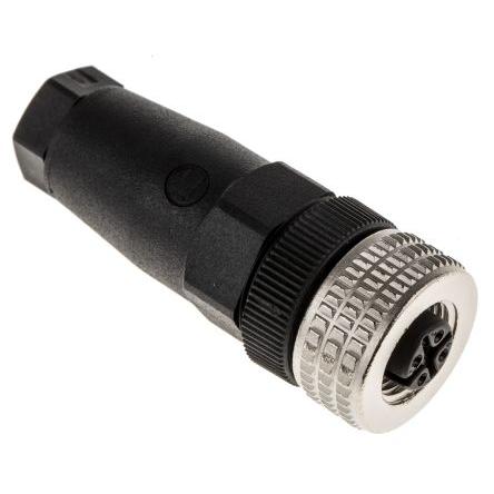 Kulatý konektor, počet kontaktů: 5, Kabel, velikost: M12 Hirschmann, pohlaví kontaktu: Vnitřní, orientace těla: Rovný