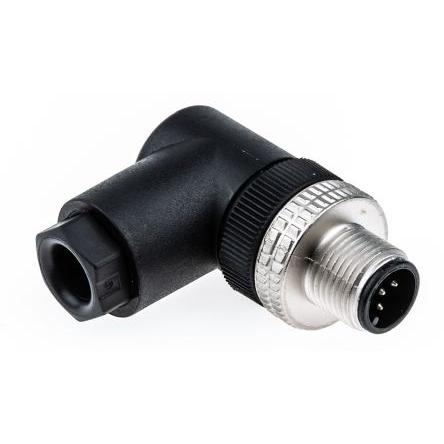 Kulatý konektor, počet kontaktů: 5, Kabel, velikost: M12 Hirschmann, pohlaví kontaktu: Vnější, orientace těla: Pravý
