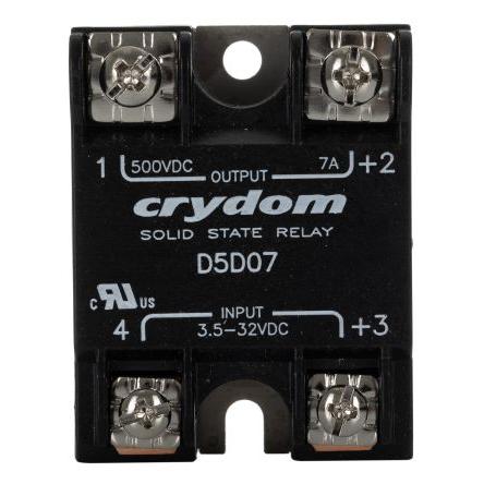 Crydom Polovodičové relé 7 A Panel 500 V 1-DC 32V