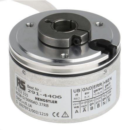 Přírůstkový kodér, řada: RI58-D Přírůstkové RS422 5V dc 6000 rpm 5000 ppr Dutý IP64, IP65 Hengstler 12 mm