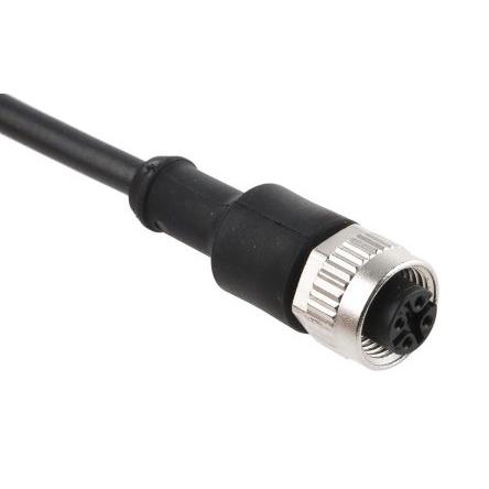 Kabel ovladače snímače, A: Vnitřní, A: M12, Rovný 4, B: Volný konec, B: Neuzavřený, 250V, IP67, IP40, řada: 763 binder 5