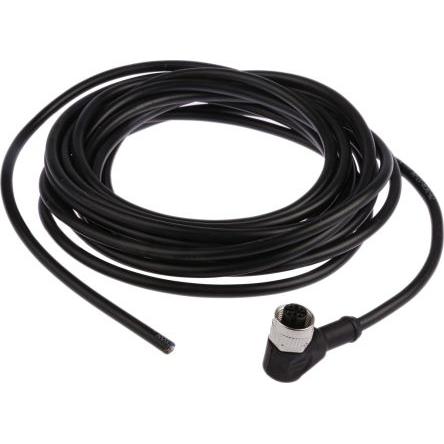 Kabel ovladače snímače, A: Vnitřní, A: M12, Pravoúhlý 4, B: Volný konec, B: Neuzavřený, 25V, IP69K, řada: 763 binder 5 m