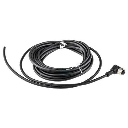 Kabel ovladače snímače, A: Vnitřní, A: M12, Pravoúhlý 4, B: Volný konec, B: Neuzavřený, 25V, IP69K, řada: 763 binder 5 m