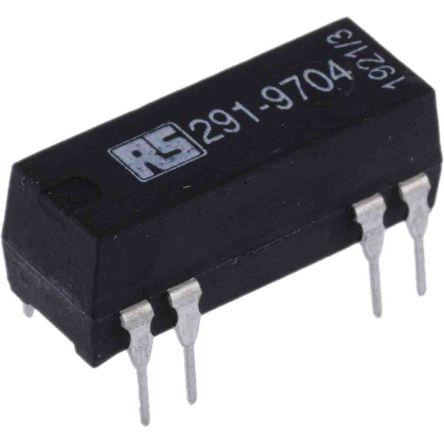 RS PRO Reedové relé Montáž na plošný spoj SPDT 5V dc 0.25A 200 Ω
