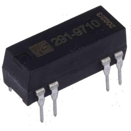 RS PRO Reedové relé Montáž na plošný spoj SPST 5V dc 1A 500 Ω