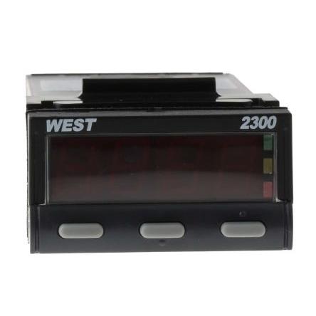 West Instruments PID regulátor teploty, řada: N2300 Panel, 55 °C, 0 °C 6, počet výstupů: 2, výstup: Relé, SSR 30V dc,