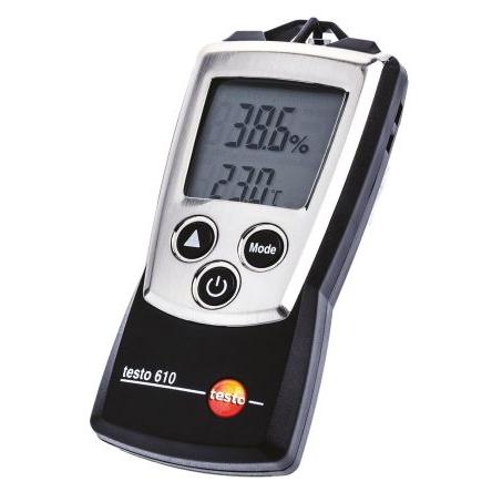 Vlhkoměr, číslo modelu: 610 0560 0610 Testo, 50 °C ±2.5 %RH, rozsah vlhkosti: 100 %RH