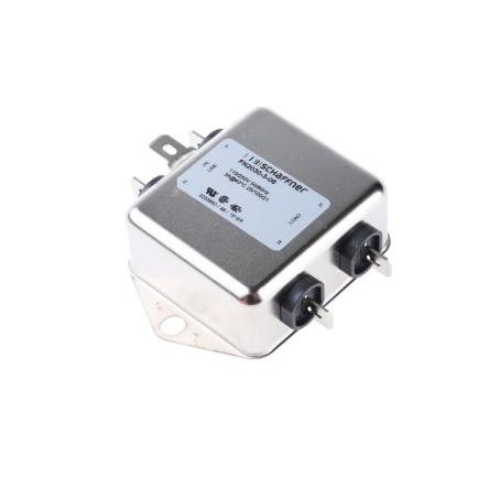Filtr EMI, řada: FN2030, 330 nF, 250V ac/dc, 400Hz, Montáž na rám 14 mH, Fast-On, 3 A, počet fází: 1, 520 μA, Schaffner,